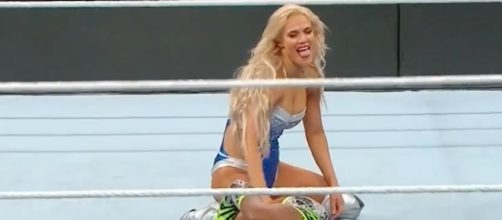 Lana made her debut against Naomi in a singles match for the women's title at 'Money in the Bank' PPV. [Image via WWE/YouTube]