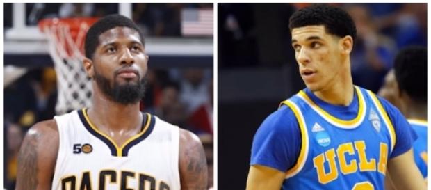 Paul George and Lonzo Ball - The Fumble/Youtube Paul George and Lonzo Ball - The Fumble/Youtube