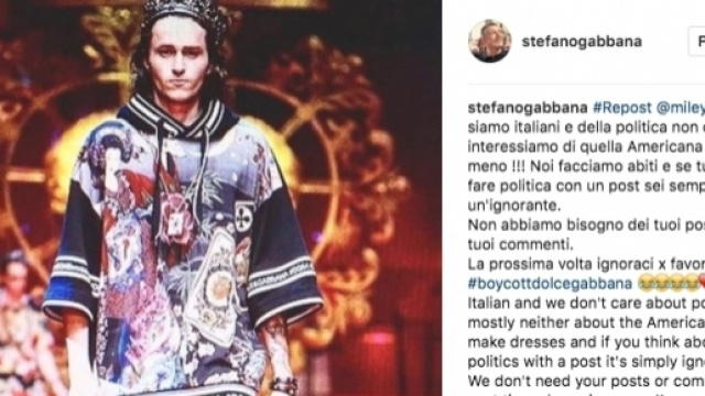 Il fratello di Miley Cyrus in passerella per D&G (Credits: Stefano Gabbana Instagram)