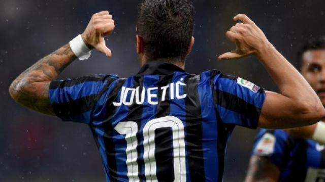 Stevan Jovetic, joueur de l'Inter Milan