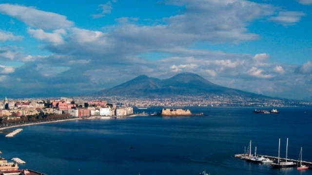 Vista panoramica del golfo di Napoli
