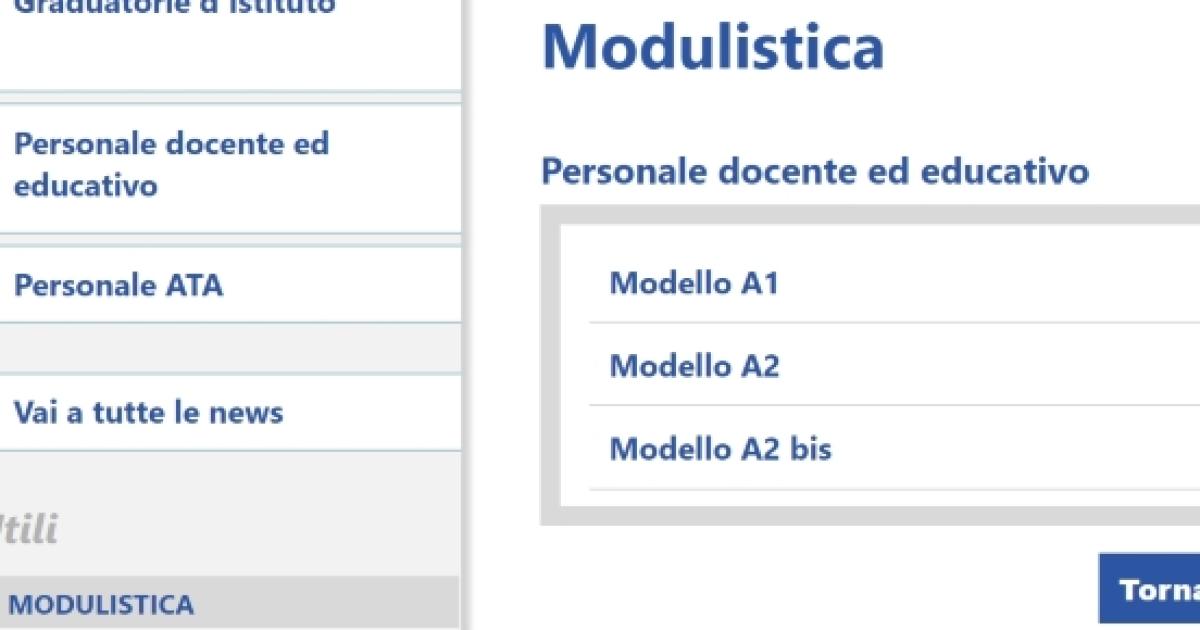 Graduatorie Di Istituto Dove Scaricare I Modelli Di Domanda