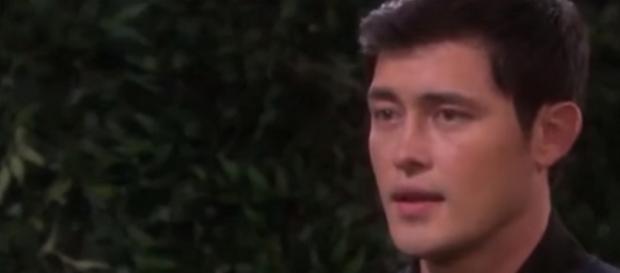 Christopher Sean discusses Paul's Jungle Madness on 'Days Of Our Lives' - Image via iwillkeepitlow/Photo Screencap via NBC/YouTube.com Christopher Sean discusses Paul's Jungle Madness on 'Days Of Our Lives' - Image via iwillkeepitlow/Photo Screencap via NBC/YouTube.com