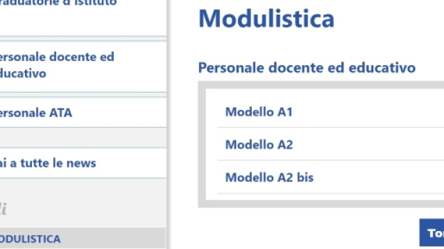 Dove trovare i modelli di domanda nel sito Miur