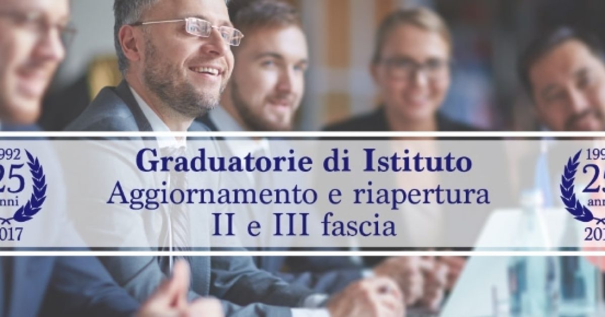 Graduatorie Di Istituto, II E III Fascia