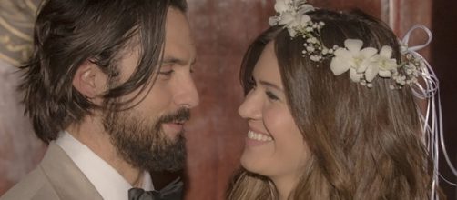 Milo Ventimiglia and Mandy Moore play Jack and Rebecca Pearson in "This is Us." image source BN library