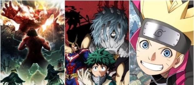La imagen que promocionaba los animes que venían para la Primera 2017 La imagen que promocionaba los animes que venían para la Primera 2017