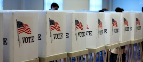 U.S. voting booths [Photo Credit: David P./Flickr]