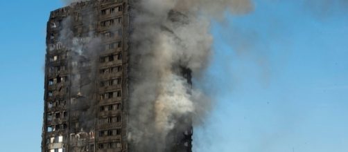 Grenfell Tower. Photographer: Will Oliver/ EPA