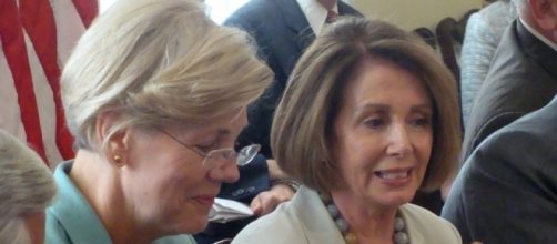 House Minority Leader Nancy Pelosi and Senator Elizabeth Warren. Photo from Nancy Pelosi via Flickr; available under Creative Commons License 2.0