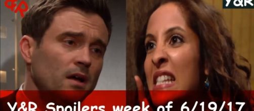 Lily confront Cane in The Young and the Restless (Image via Nick Newman / YouTube)