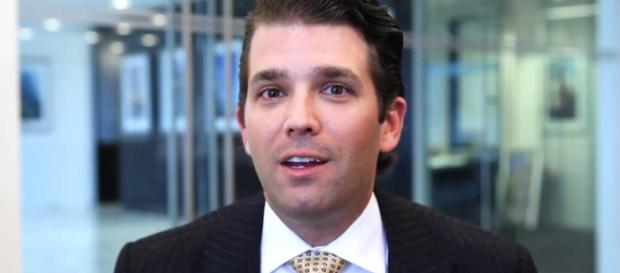 Donald Trump Jr. follows TV host Seth Rogen on Twitter. Photo via Bruce de Gouveia, YouTube. Donald Trump Jr. follows TV host Seth Rogen on Twitter. Photo via Bruce de Gouveia, YouTube.