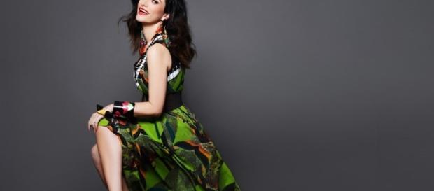 La cantante romagnola Laura Pausini La cantante romagnola Laura Pausini