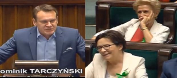 Poseł Dominik Tarczyński (źródło: sejm.gov). Poseł Dominik Tarczyński (źródło: sejm.gov).