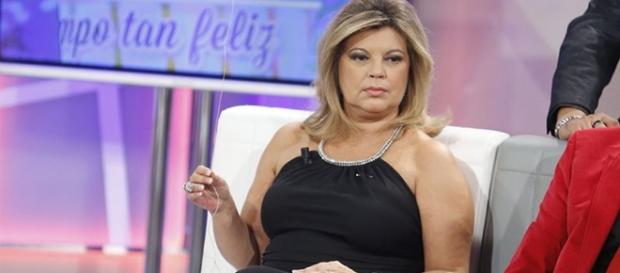 Terelu Campos, durante una grabación del programa "Qué tiempo tan feliz" Terelu Campos, durante una grabación del programa "Qué tiempo tan feliz"