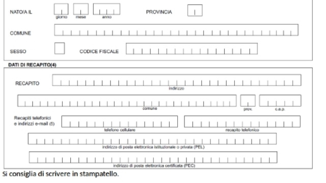 Come compilare il modello A2 graduatorie terza fascia