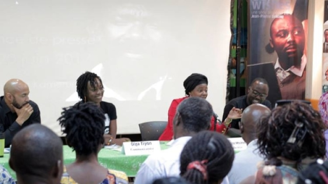 Le Panel de la conférence de presse à l'Institut Goethe de Yaoundé