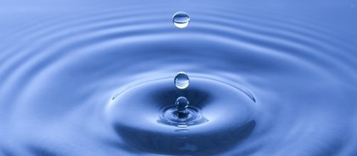 Water droplet - by Davide Restivo via Wikimedia Commons