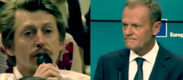 Donald Tusk w czasie konferencji prasowej (źródło: youtube.com). Donald Tusk w czasie konferencji prasowej (źródło: youtube.com).