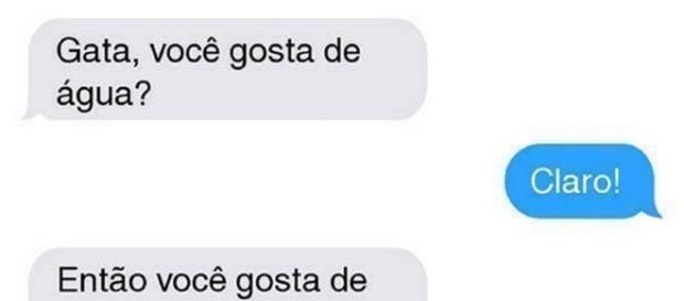 Ela gosta de água potável e disse isso na cara dele Ela gosta de água potável e disse isso na cara dele