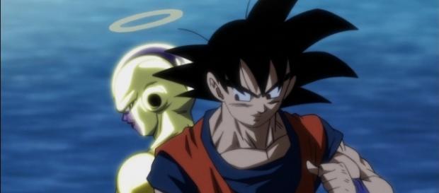 Goku y Freezer en el episodio 95. Goku y Freezer en el episodio 95.