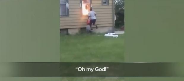 Photo Milwaukee woman committing arson screen capture from YouTube video/TODAY’S TMJ4 Photo Milwaukee woman committing arson screen capture from YouTube video/TODAY’S TMJ4