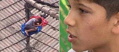 Missing 11-year-old boy found sleeping on roof [Image: Inside Edition/YouTube screenshot]
