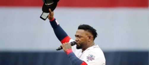 First Baseman David Ortiz's Number 34 was retired on Friday. [Image via The Salt Lake Tribune/sltrib.com]