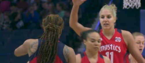 Elena Della Donne and the Mystics will try to give Minnesota a second-straight loss on Friday night. [Image via WNBA/YouTube]