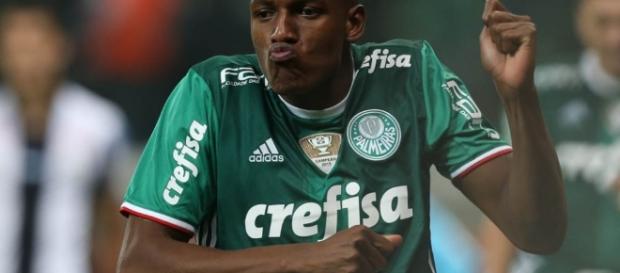 Yerry Mina, zagueiro do Palmeiras (Foto: Reprodução) Yerry Mina, zagueiro do Palmeiras (Foto: Reprodução)