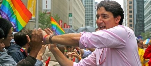 Canada's Justin Trudeau joins Toronto's Pride parade. (Flickr/Alex Guibord)