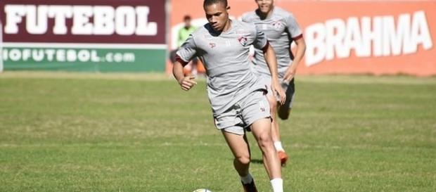 Depois de quase dois meses, Wellington Silva volta a ser relacionado no Flu (Foto: Divulgação FFC) Depois de quase dois meses, Wellington Silva volta a ser relacionado no Flu (Foto: Divulgação FFC)