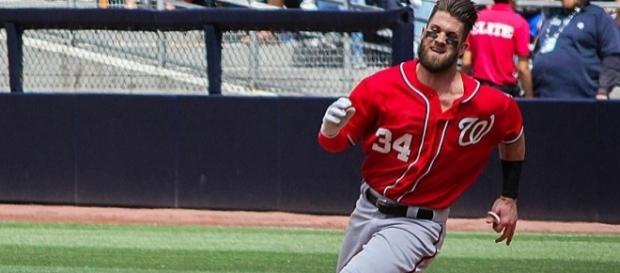 Harper in action, Wikimedia Commons https://commons.wikimedia.org/wiki/File:BryceHarper2015SD001.jpg Harper in action, Wikimedia Commons https://commons.wikimedia.org/wiki/File:BryceHarper2015SD001.jpg