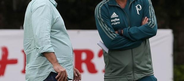 Mattos e Cuca conversam na Academia de Futebol Mattos e Cuca conversam na Academia de Futebol