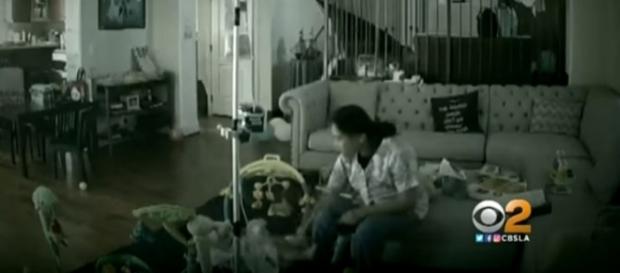 Photo from nanny cam screencapture via YouTube/CBS Los Angeles Photo from nanny cam screencapture via YouTube/CBS Los Angeles