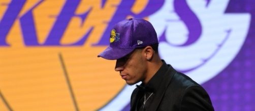 Lonzo Ball, the second overall pick of the 2017 NBA draft. [Image via Twitter/SpectrumSN]