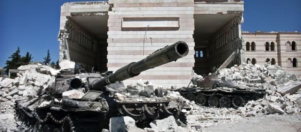 Destroyed tanks litter Syria as fight against ISIS intensifies - Wikimedia Commons - wikimedia.org Destroyed tanks litter Syria as fight against ISIS intensifies - Wikimedia Commons - wikimedia.org