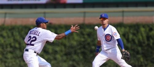 Addison Russell and Javy Baez. [Image via Flickr/Iowa Cubs]