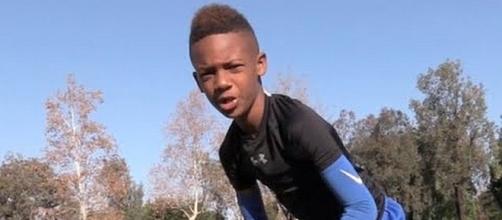 Havon Finney Jr., 9-year-old football player gets scholarship offer [Image: UTR/YouTube]