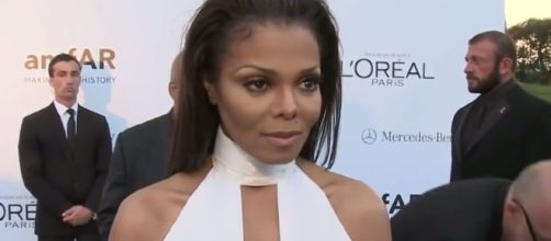 Janet Jackson is very happy being a mother to son Eissa. Image via YouTube/E!News
