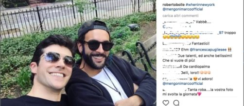 Marco Mengoni e Roberto Bolle: il selfie a New York che incuriosisce i fan