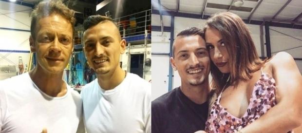 Rocco Siffredi con Davide "DaDà" Iovinella nella prima foto e nella seconda il 24enne è con Malena la Pugliese Rocco Siffredi con Davide "DaDà" Iovinella nella prima foto e nella seconda il 24enne è con Malena la Pugliese