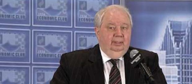 Sergey Kislak is returning to Moscow. Photo via Detroit Economic Club, YouTube. Sergey Kislak is returning to Moscow. Photo via Detroit Economic Club, YouTube.