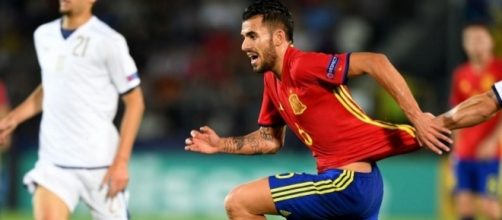 Dani Ceballos durante la partita con l'Italia agli Europei Under 21 - ilbianconero.com