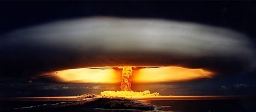 Esta es la imagen de un ensayo nuclear que, 1971 se realizó en la Polinesia Francesa. Fotografía cortesía de la ONU.