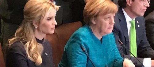 Ivanka Trump with Angela Merkel of Germany / Photo via Ivanka Trump , Instagram
