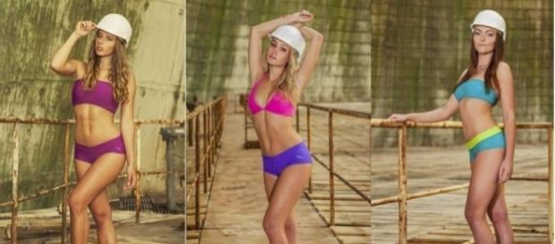 Becarias posan en bikini para ser contratadas Becarias posan en bikini para ser contratadas