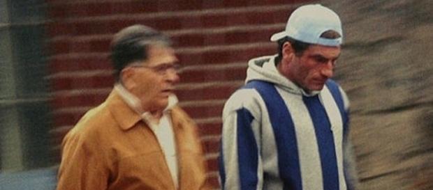 Image by Wikimedia. FBI surveillance photo of John "Sonny" Franzese (left) and John Franzese Jr. (right). Image by Wikimedia. FBI surveillance photo of John "Sonny" Franzese (left) and John Franzese Jr. (right).