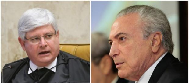 Janot )à esquerda) deverá denunciar Temer nesta terça-feira Janot )à esquerda) deverá denunciar Temer nesta terça-feira