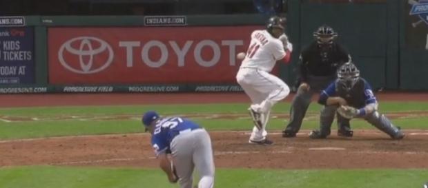Santana is ready to hit, Youtube, MLB channel https://www.youtube.com/watch?v=JXCRbvrUZvU Santana is ready to hit, Youtube, MLB channel https://www.youtube.com/watch?v=JXCRbvrUZvU